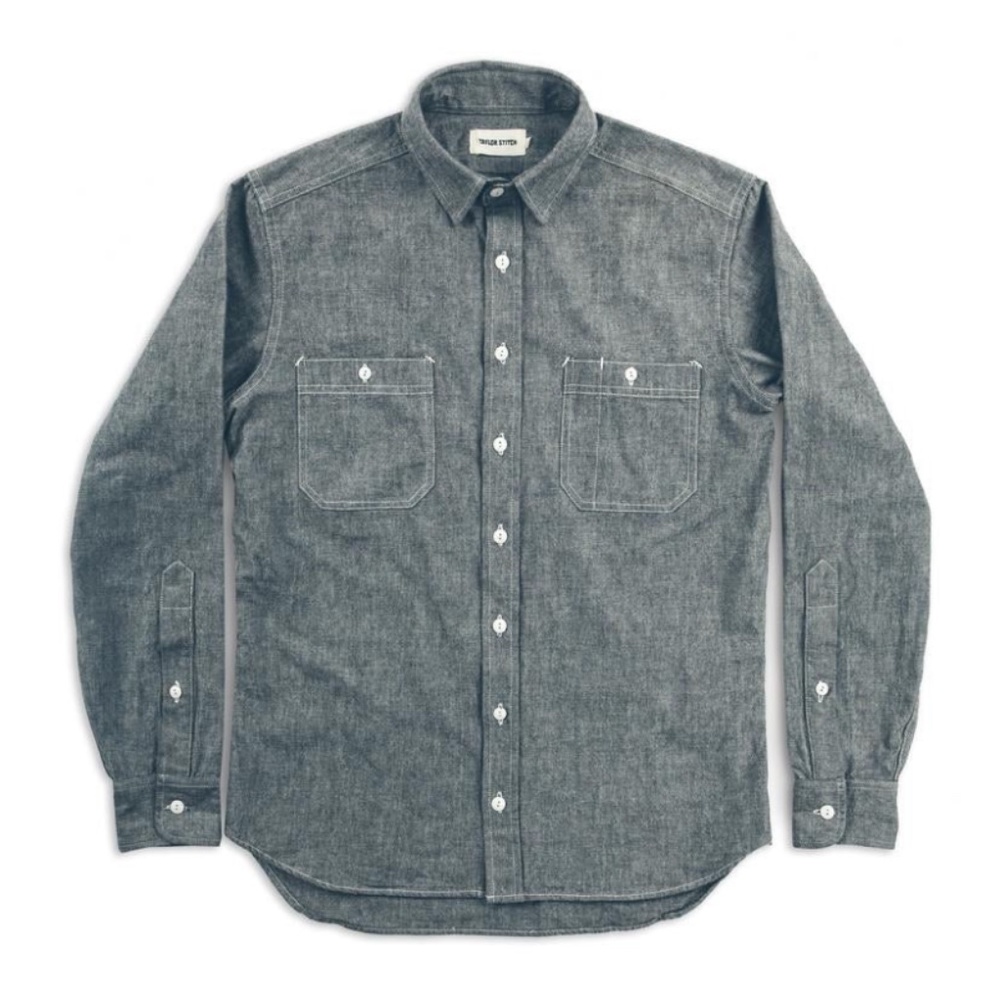 Taylor Stitch THE CALIFORNIA in Charcoal Everyday Chambray Size: XXL - 46